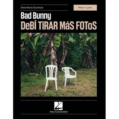 Bad Bunny: Deba Tirar Mas Fotos Sheet Music Essentials Piano and Lyrics Songbook Complete Album Collection with Chord Symbols and Vocal Lyrics Latin