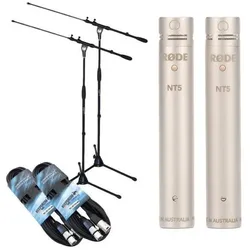 RØDE NT5 MP Mikrofon-Set mit 2x Stativ mit 2x Kabel, Mikrofon
