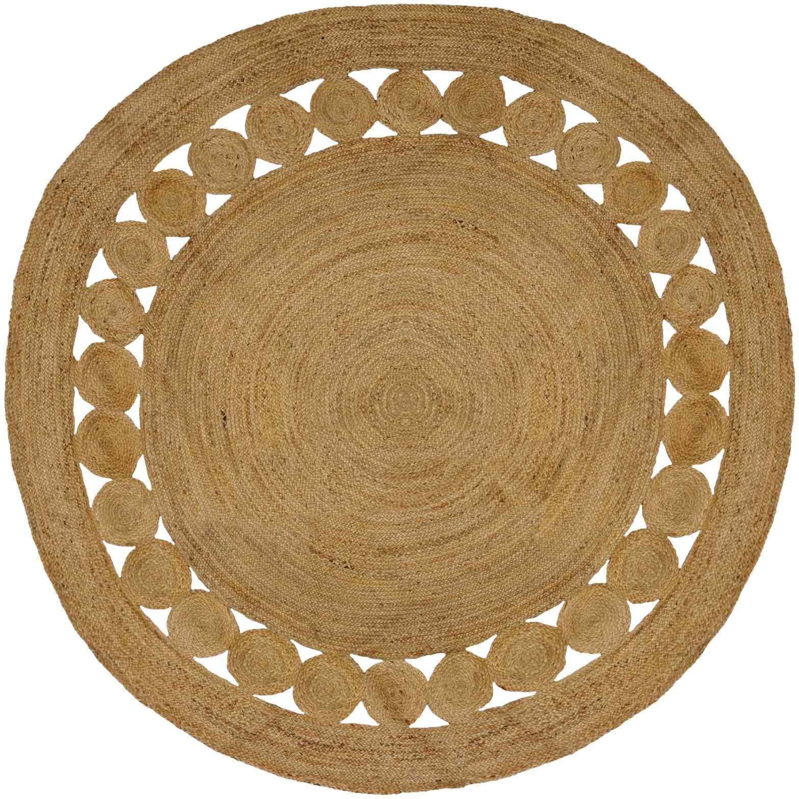 vidaXL Tapis de surface Naturel Ø 240 cm Jute