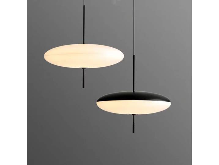 Moderne Simple Astep pendentif LED lumière UFO lustre Restaurant salon chambre étude Bar noir blanc suspension luminaire