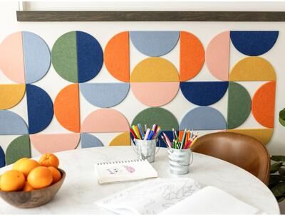Felt Right Aurora Mirage   Sound Dampening Pinnable Tiles