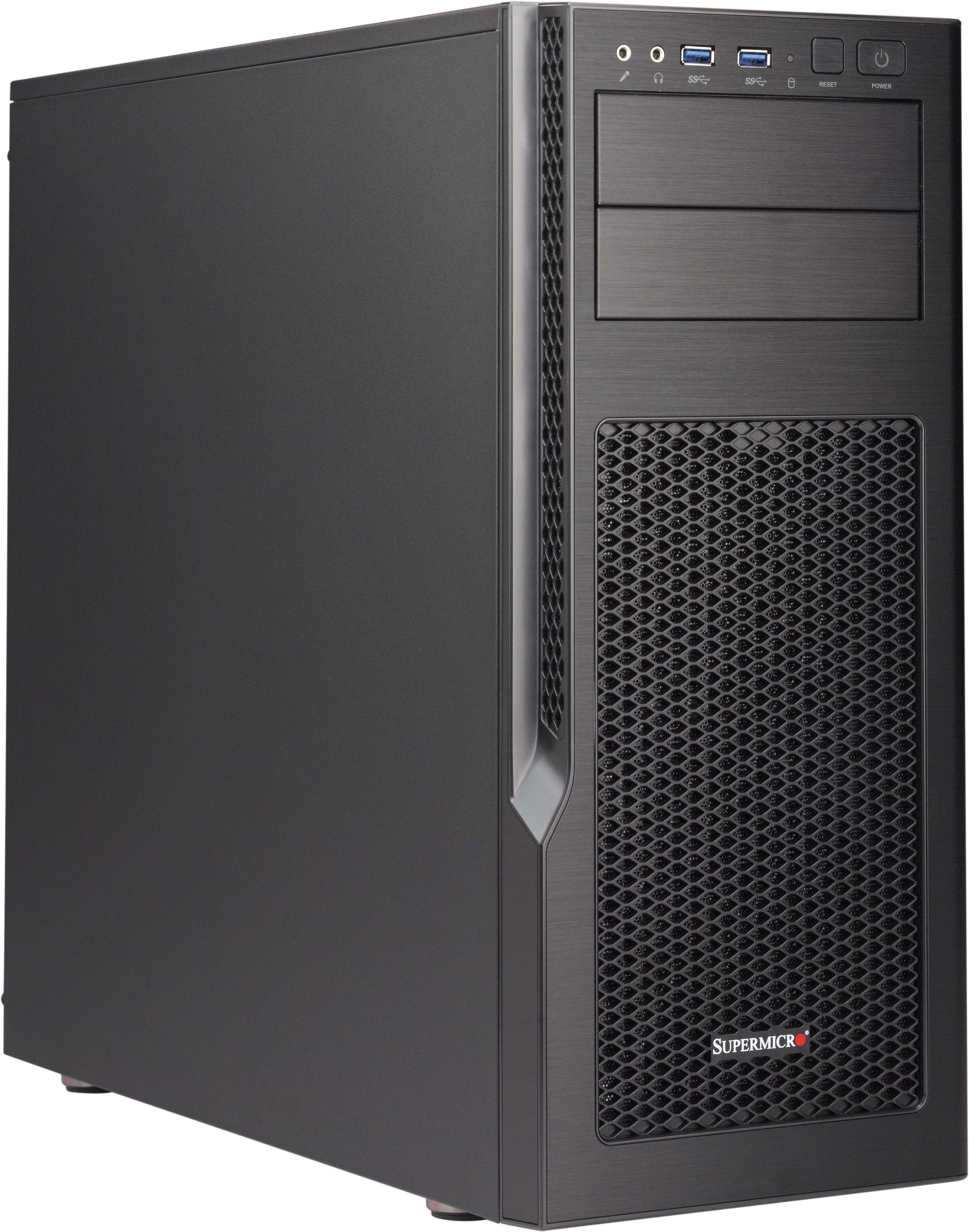 Supermicro SuperChassis GS5A-754K, Midi Tower, Server, Schwarz, Grau, ATX, micro ATX, Aluminium, HDD, Leistung