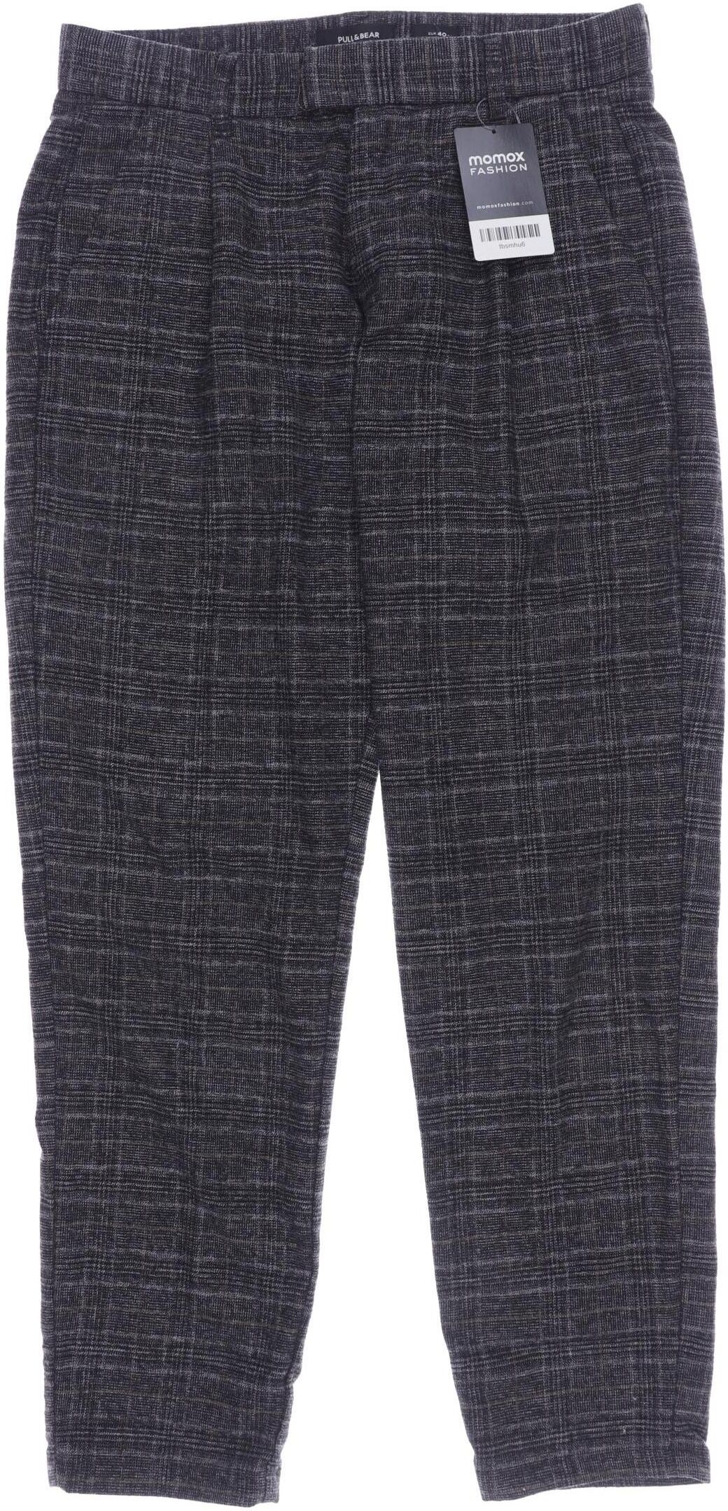 Pull & Bear Damen Stoffhose, Grau, Gr. EU 34 (IT 40), kein / Etikett - Second Hand