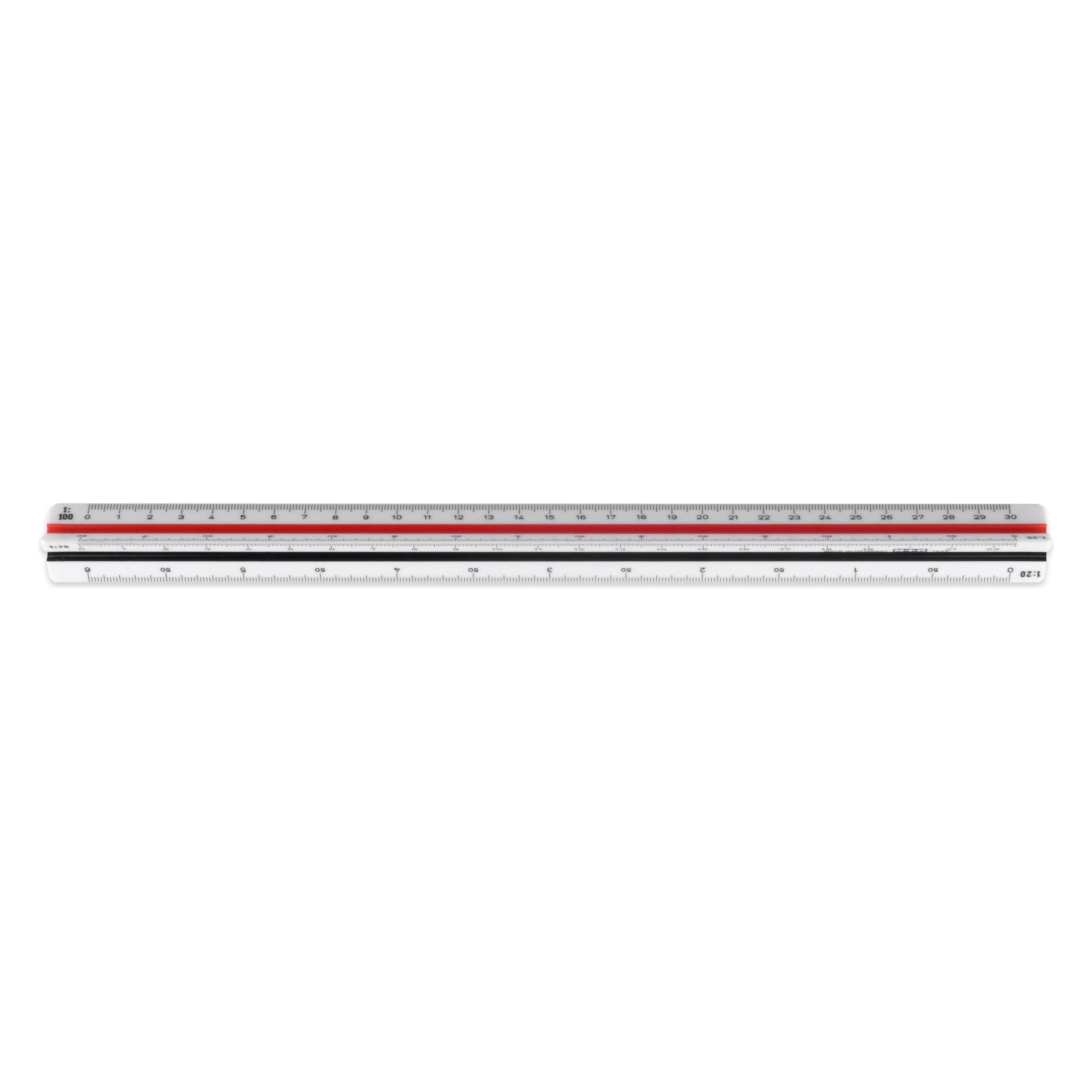 M+r Dreikantmassstab (30 cm, Kunststoff) (716350010)