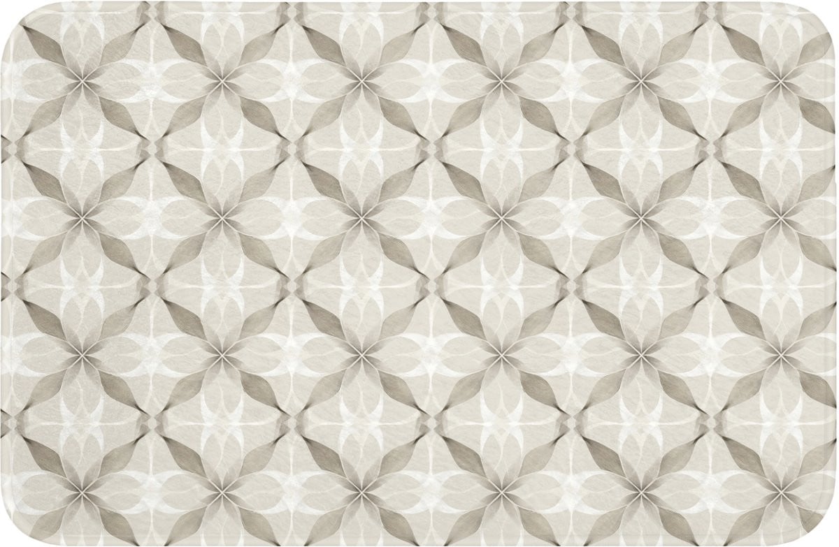 OnlyWow Badmat met Grafisch Patroon in Grijs - Antislip - 60 x 40 cm