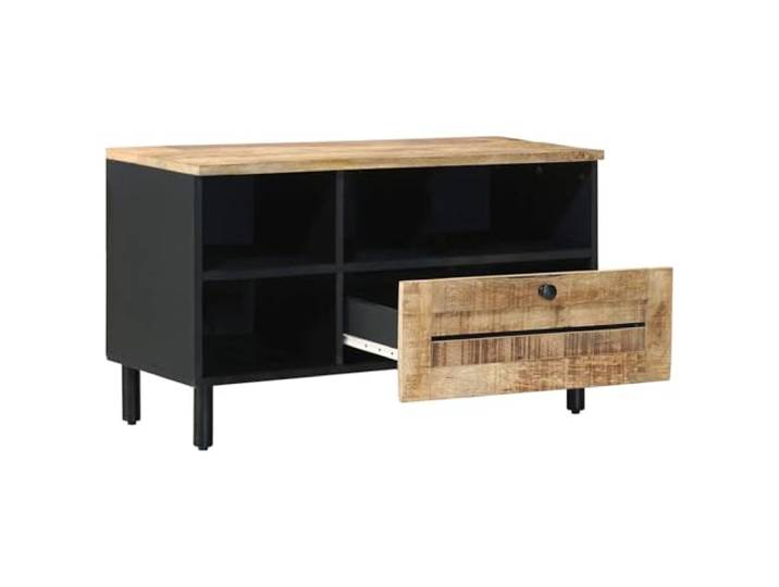 KTHLBRH Schrank aus Massivholz, Mango, Braun, 80 x 33,5 x 46 cm Technisches Holz, mittelgroßes Möbelstück, Schublade, modernes Design, für Wohnzimmer