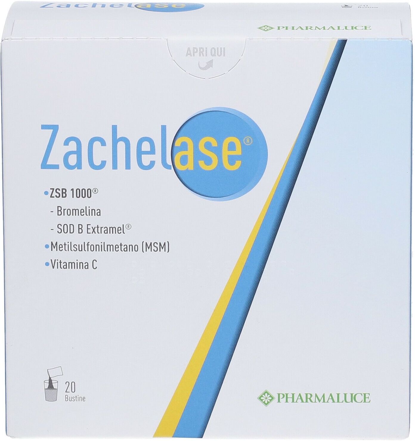 PHARMALUCE Srl Pharmaluce, Zachelase, 20 Bustine