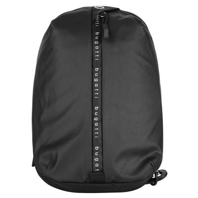 Umhängetasche BUGATTI "BUGATTI Herren, Damen BLANC DELIGHT", Damen, Gr. B/H/T: 18cm x 29cm x 4cm onesize, schwarz, Kunstfaser, unifarben, Taschen Umhängetasche