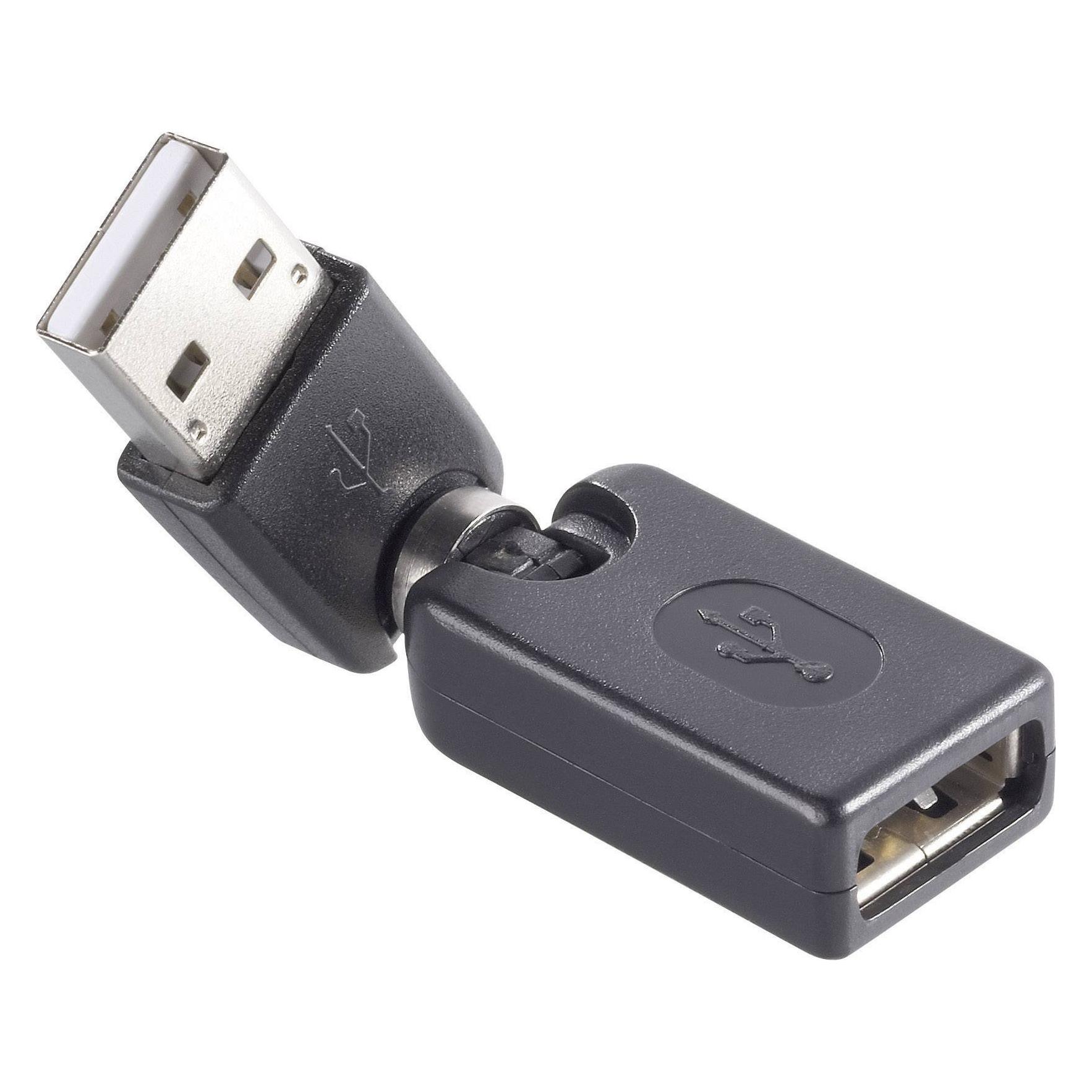 Renkforce USB 2 Adapter A/A mit 3D-Gelenk (28833C15A)