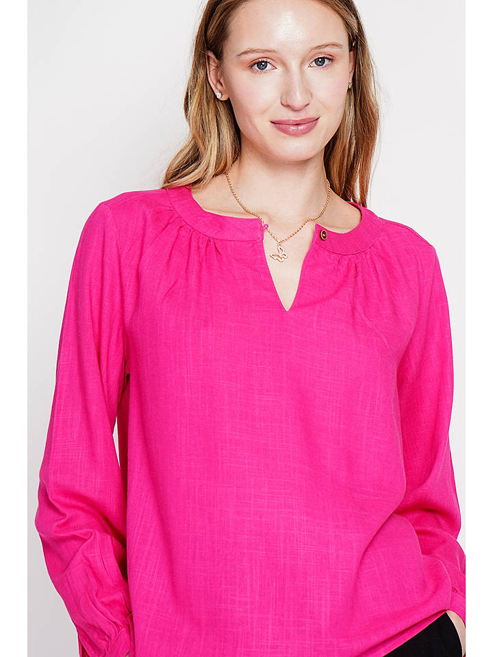 Le Jardin du Lin Leinen-Bluse in Pink - 34