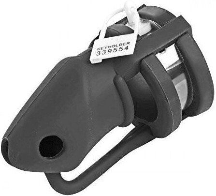 CockLock Cage de chasteté silicone Birdlocked 11 x 3.2cm Noire