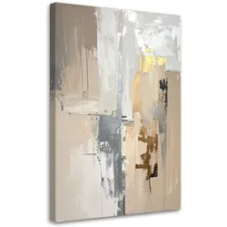 WANDBILD, Beige moderne Abstrakt