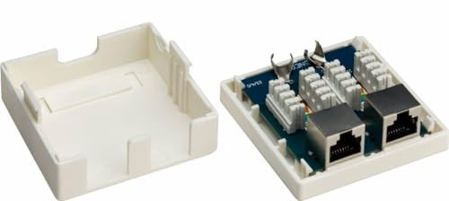 Goobay 77635 2-poorts RJ45 aansluitdoos CAT 6 STP