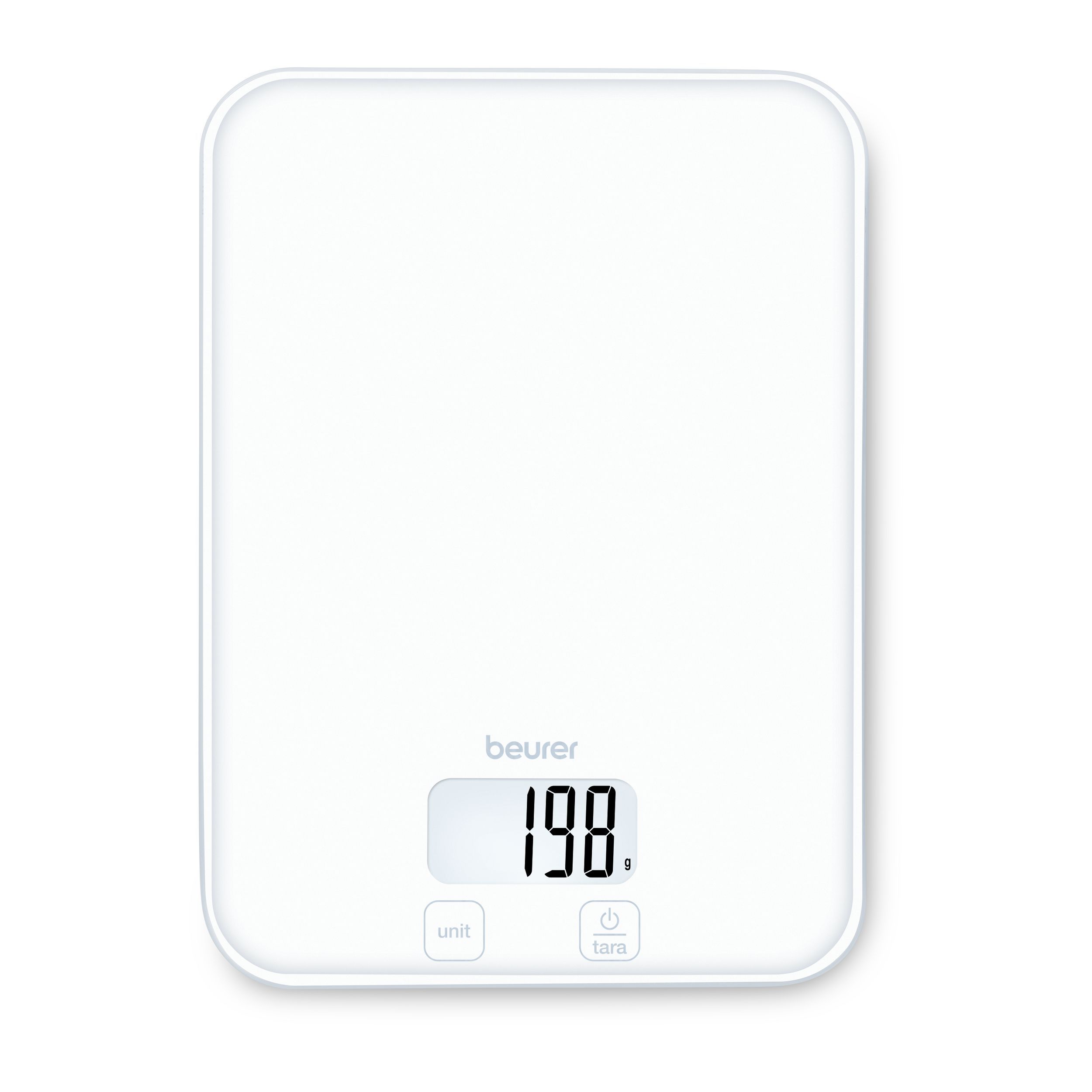 Beurer Elektronische Küchenwaage bis 5 kg Genauigkeit 1 g KS19 (Weiß) 10681