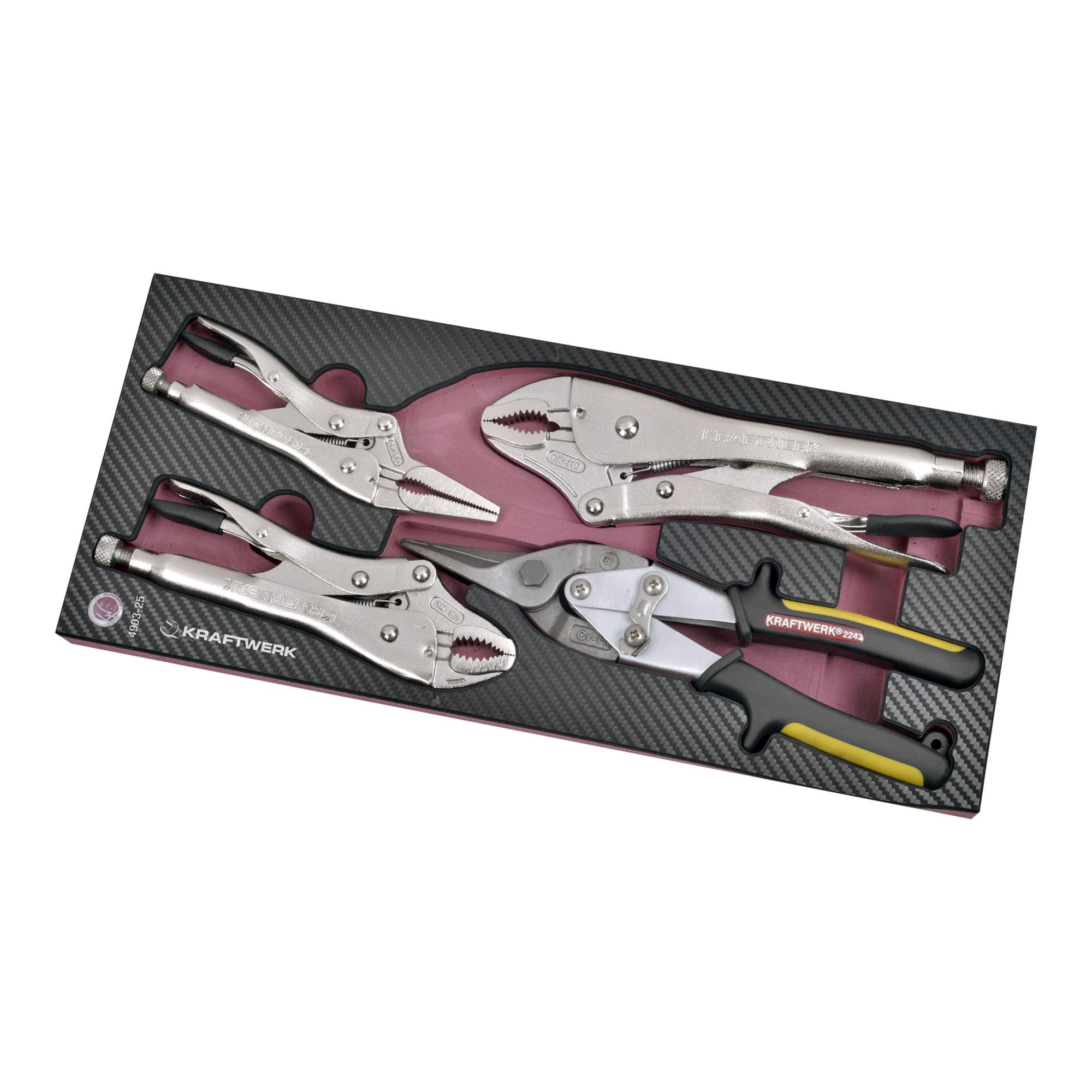 Kraftwerk EVA3 Gripzangen-/Blechschere-Schale 4-teilig (4903-25)