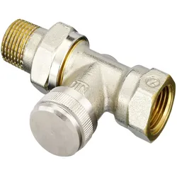 Rücklaufverschraubung RLV 15 R 1/2, Durchgang, vernickelt