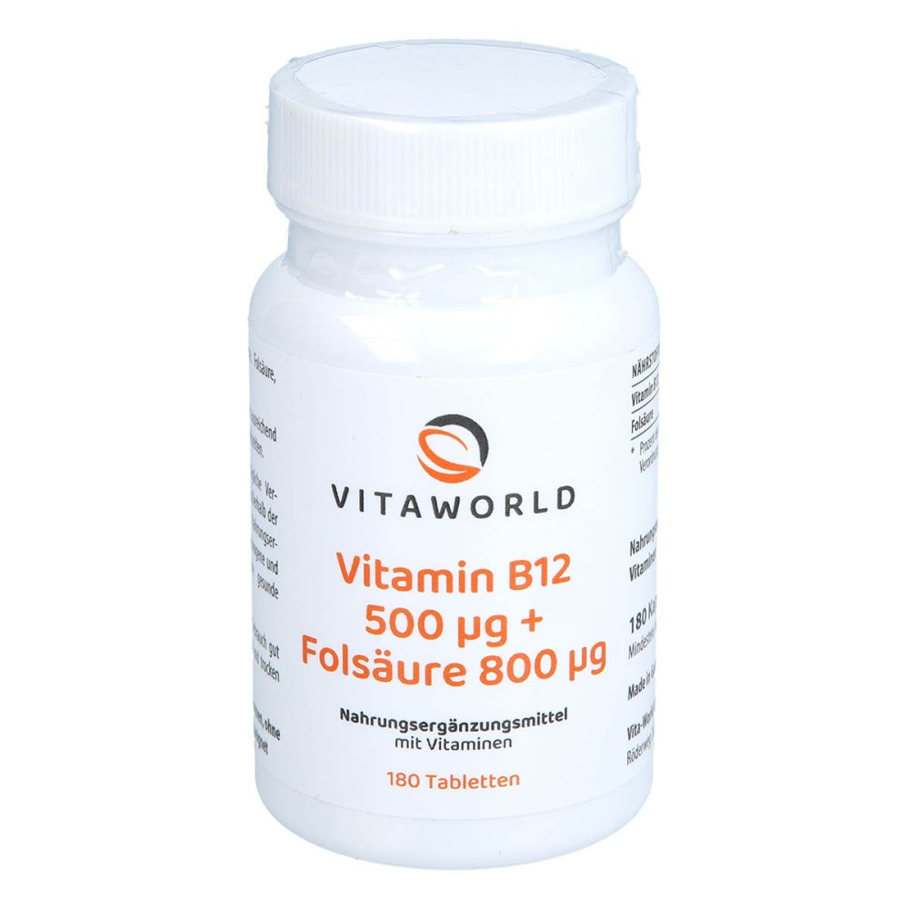 Vita World GmbH Vitamin B12 500ug+fol800ug 16938429