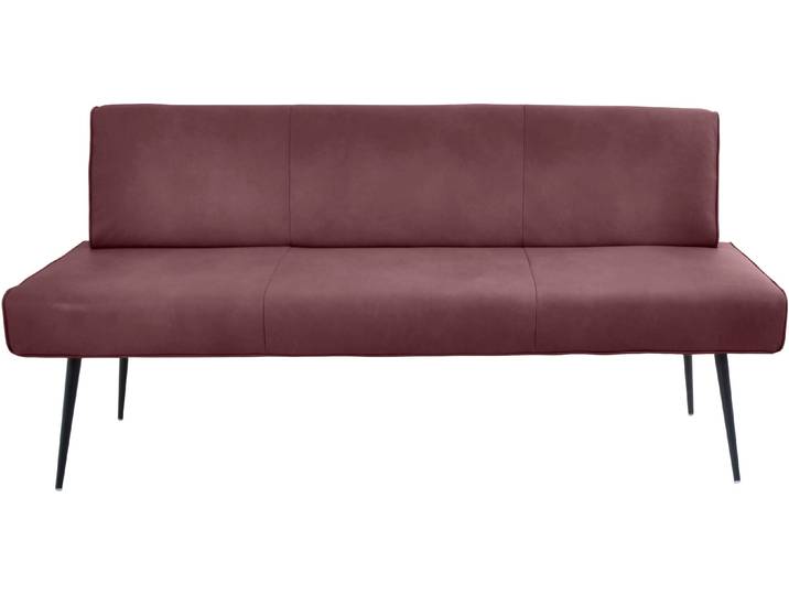 K+W Komfort & Wohnen Giacomo I Polsterbank Metallfüsse in schwarz, wahlweise in der Breite 200cm oder 177cm