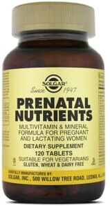 Solgar Prenatal Nutrients 120 Tabs