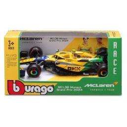 Bburago 1/43 Racing - Mclaren MCL38 Monaco GP #Norris (38214NSE)
