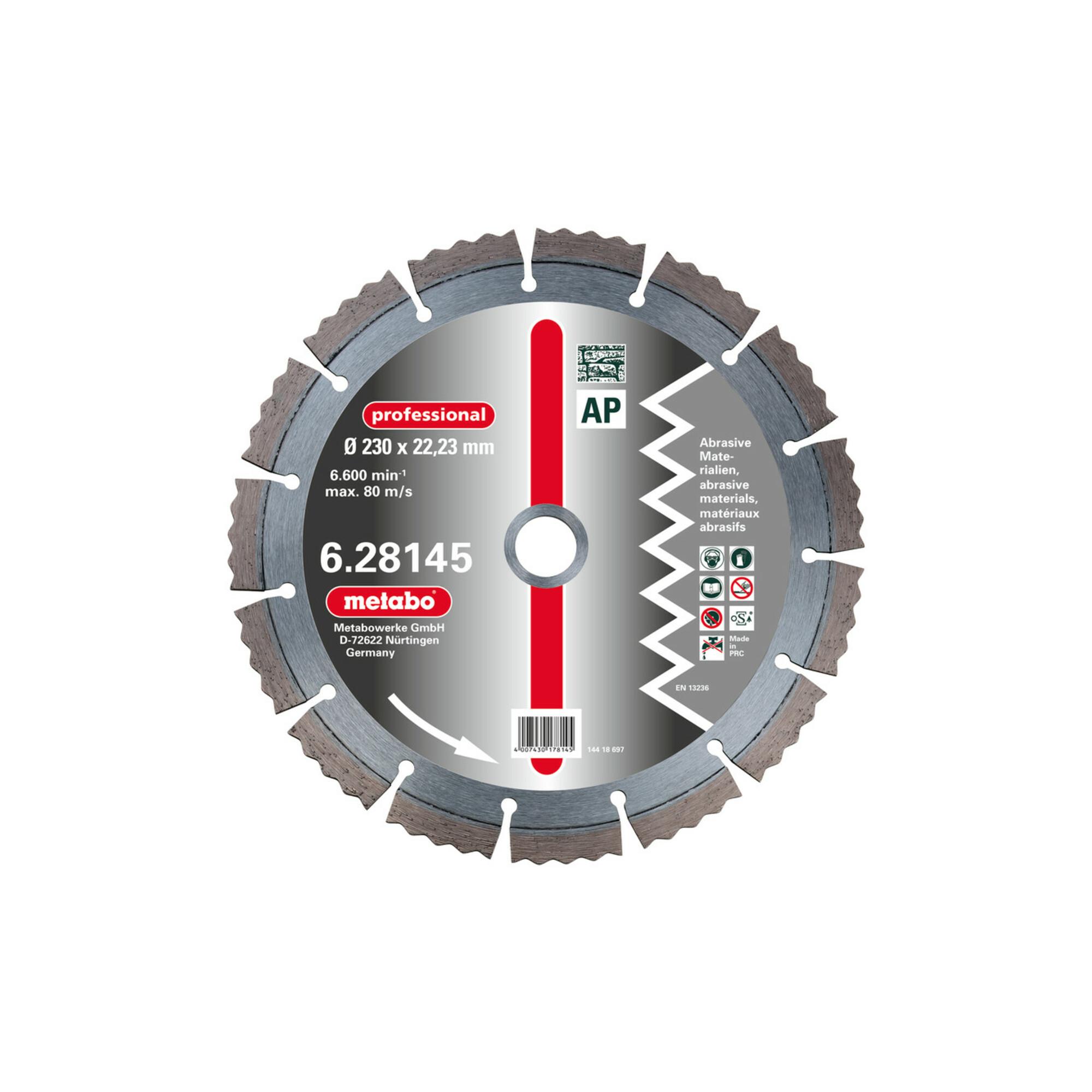 Metabo Diamant-Trennscheibe, 115 x 2,15 x 22,23 mm, "professional", "AP", Abrasiv (628141000)