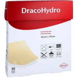 Dracohydro Hydrokoll. Wundauflage 10x10 cm