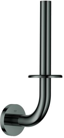 Grohe Essentials WC-Reservepapierhalter 40385A01 hard graphite, Wandmodell, verdeckte Befestigung