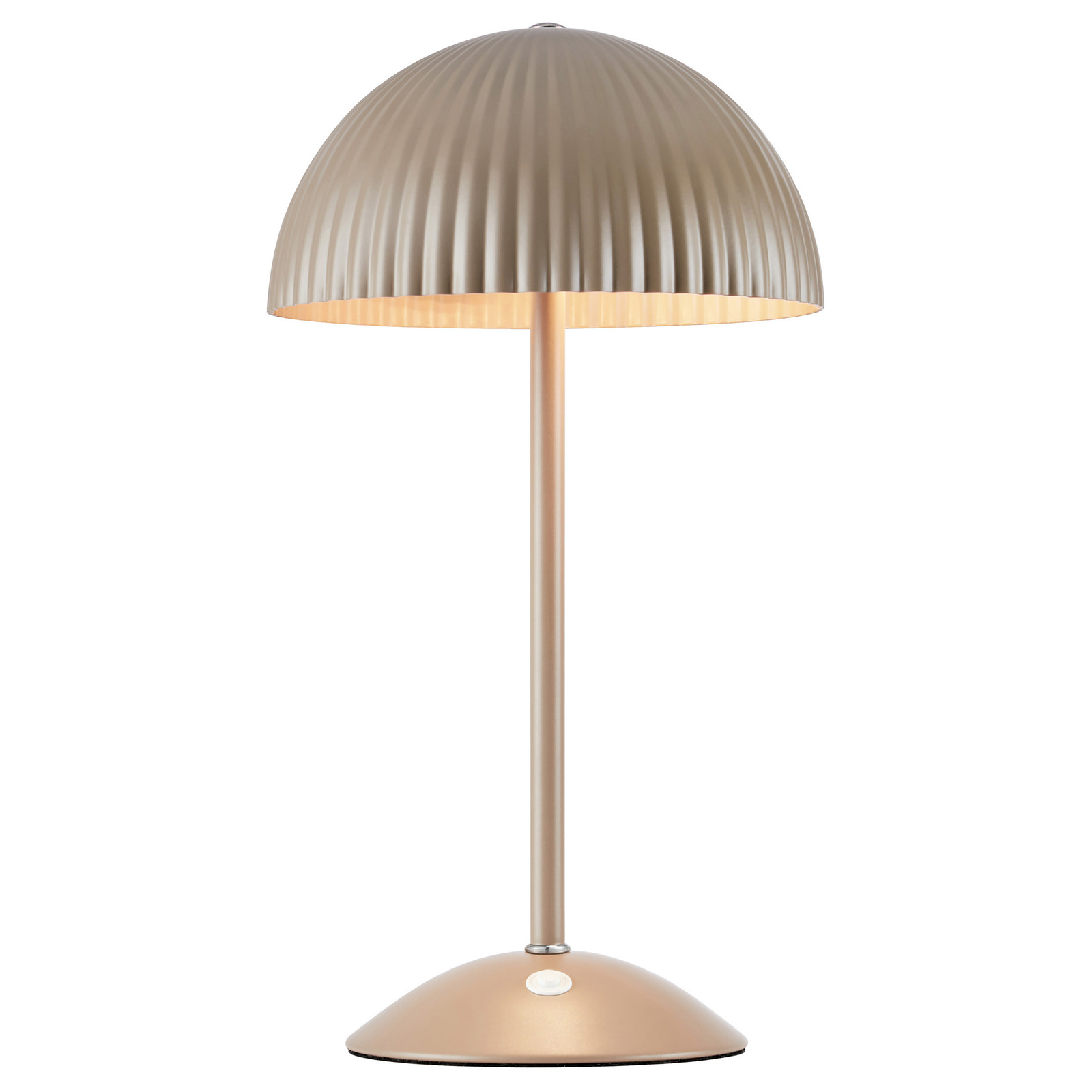 home24 Tafellamp Zin bruin/goud, Metaal, B/D/H: 18 x 36 x 18 cm