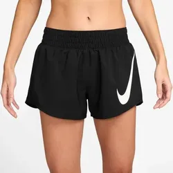 NIKE Damen Shorts W NK ONE SWSH HBR DF MR 3IN BR, Größe L in Schwarz Schwarz