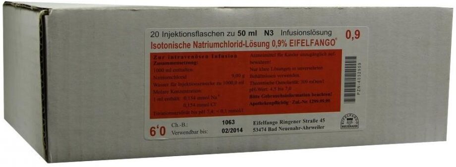 Isotonische Nacl Lösung 0,9% Eifelfango