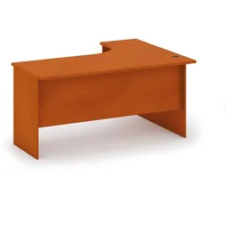 Ergonomischer Eckschreibtisch MIRELLI, 140x120 cm, links, Kirschbaum