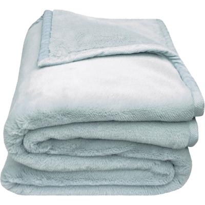 Wohndecke ZOEPPRITZ1828 "The Blanket, extra weiche Kuscheldecke, schlichtes Design", blau (sky), B:150cm L:200cm, Polyester, Wohndecken, Wohndecke, Extra weiche Decke aus recyceltem Polyester