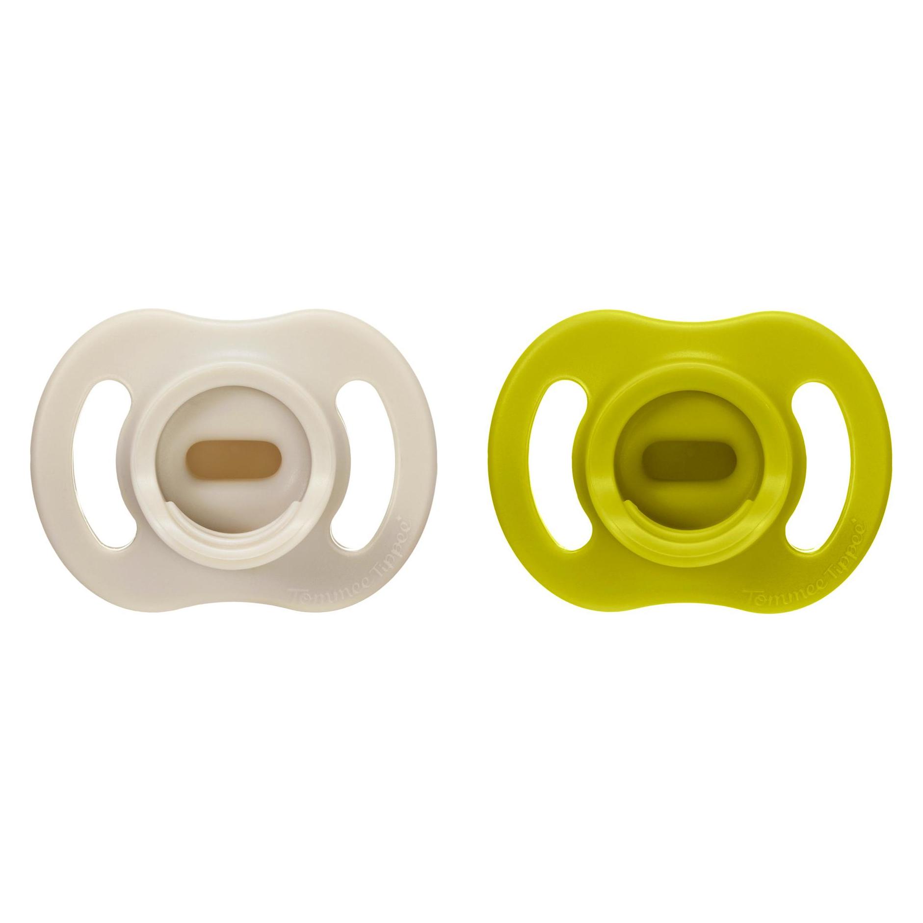 Tommee Tippee Silikon-Schnuller, ultraleicht, 6-18 Monate, 2 Stück - verschiedene Farben (2x, 6 - 18 Monate) (433595)