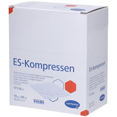 Es-Kompressen steril 10x10 cm 8fach 25x2 St Kompressen
