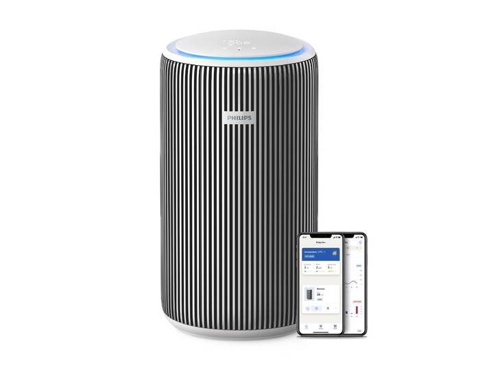 Luftreiniger PHILIPS PureProtect 3200 Series, Luftreinigungsrate (CADR) 520 m³/h , weiss (silber, arktisweiß), B:28,5cm H:52cm T:28,5cm, Luftreiniger, Luftreiniger, 3-Schichten-HEPA-Filtersystem, leise