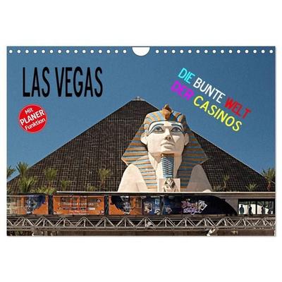 Las Vegas - Die bunte Welt der Casinos (Wandkalender 2027 DIN A4 quer), CALVENDO Monatskalender