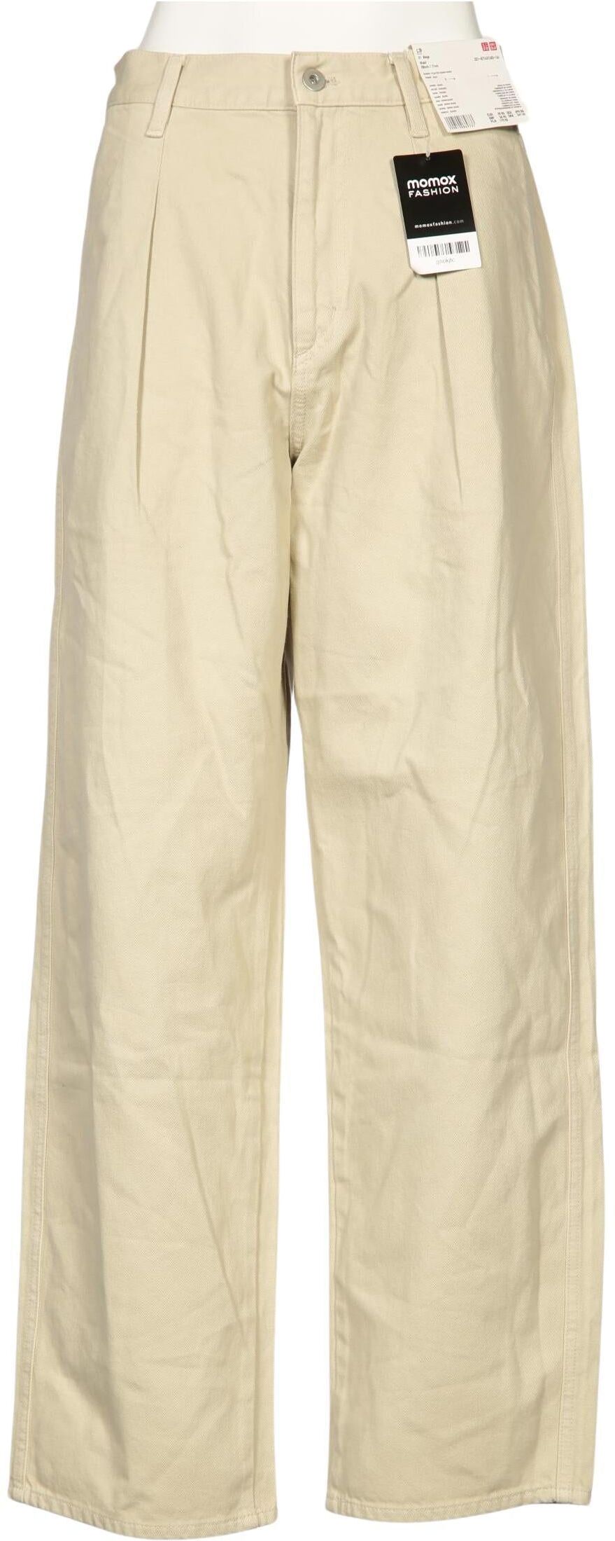 uniqlo Damen Jeans, Beige, Gr. W28, Baumwolle - Second Hand