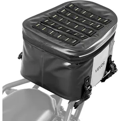 VEVOR Motorradhecktasche 28 L wasserfest, Rücksitztasche Kofferraumtasche für Motorradgepäck, Gepäckaufbewahrung mit Tasche & verstellbarer Schnalle, universell passender Gepäckträger, Schwarz