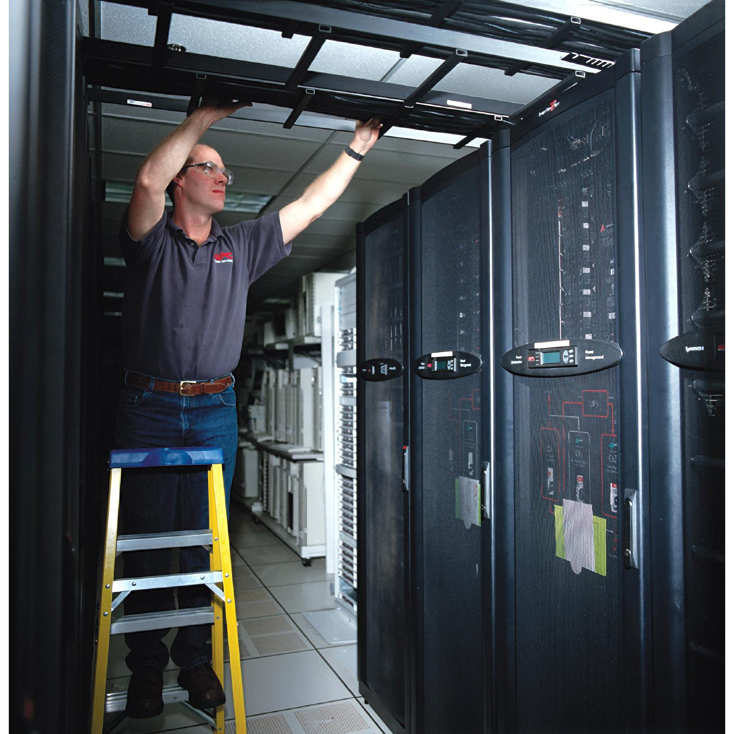 APC Kabelpaneel Zwart - 2U Frame voor kabelbeheer