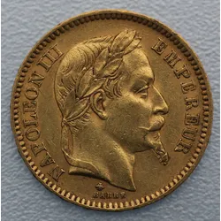 Goldmünze 20 Francs "Napoleon III." (Frankreich)