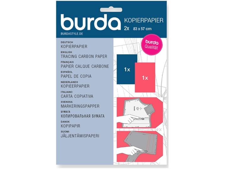 Burda Kopierpapier blau & rot 83x57cm