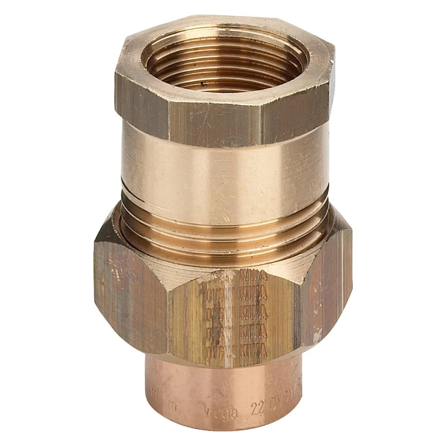 Viega GmbH & Co.KG Rohrverschraubung Nr. 4330 G Rotguss, innen, flach dichtend 28mmx1 (119478)