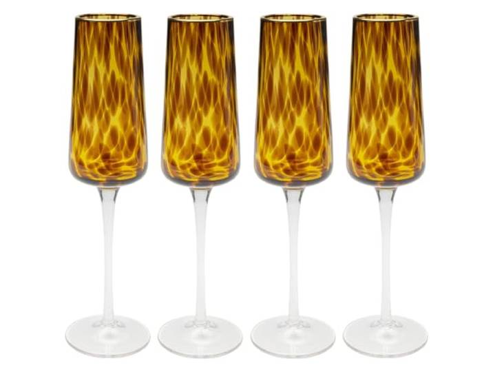 Kare Design Champagneglazen karamel set van 4
