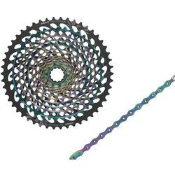 VERSCHLEISS SET 12-fach SRAM XX1 Eagle rainbow Kassette X-Dome XG-1299