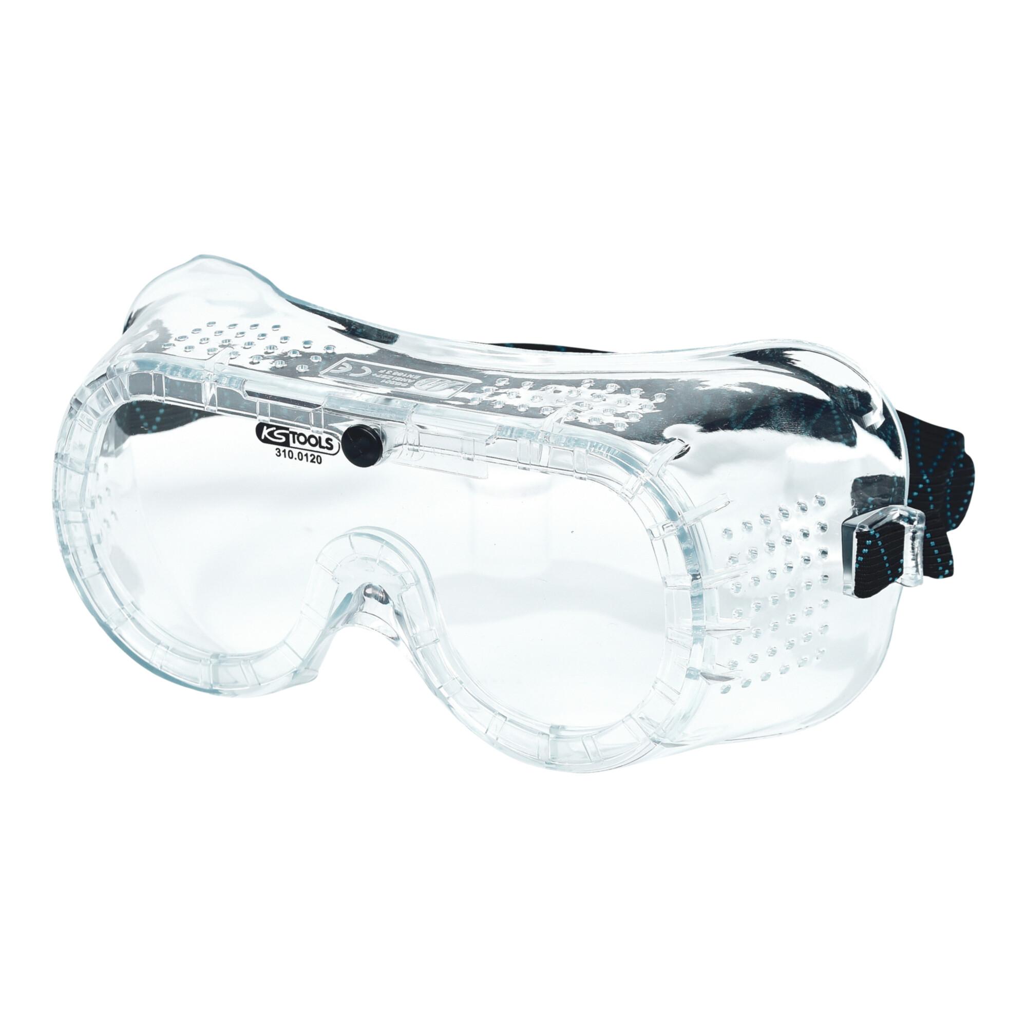 KS Tools Schutzbrille mit Gummiband-transparent, EN 166 (310.0120)