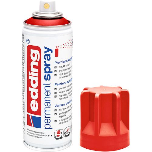 edding 5200 Acrylspray Sprühfarbe verkehrsrot matt