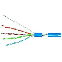 Schrack Kabel F/UTP Cat.5e 4x2xAWG24, LS0H pl áÅ¡t modrÃ1⁄2, box (F/UTP, CAT5e, 305 m), Netzwerkkabel