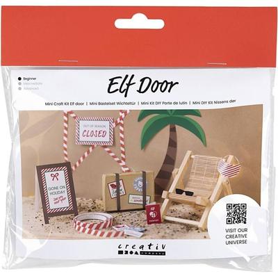 Creativ Company DIY Sets Miniaturen Mini Kreativ Set Wichteltür, Im Urlaub, Kreativ Box