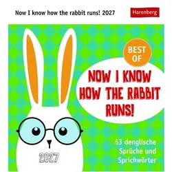 OTTO Office Postkartenkalender »Now i know how the Rabbit runs! 2027«, 16x17.5 cm