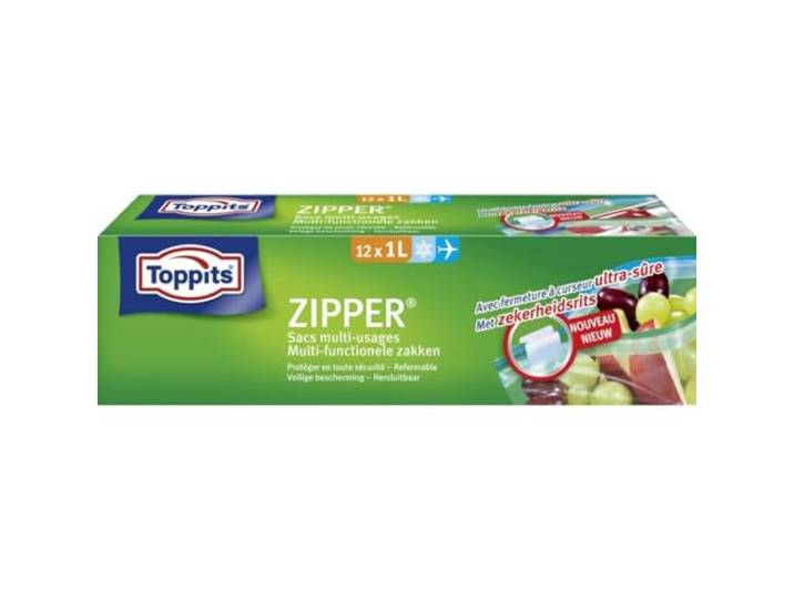 Toppits Zipper Multi-Functionele Zakken 1L 12 Stuks